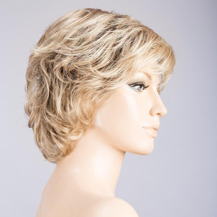 Daily Large by Ellen Wille | Synthetic Wig (Mono Crown) Ellen Wille Synthetic Champagne Rooted / Front: 4.75" |  Crown: 5" |  Sides: 3.5" | Nape: 3.25" / Large