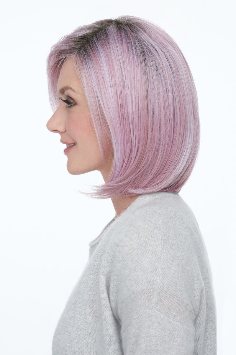 Dare To Be by Raquel Welch | Synthetic Wig | Lave Front (Mono Top) Raquel Welch Synthetic Pink / Front: 7.5" | Crown: 9" | Side: 8.5" | Back: 8.5" | Nape: 6.5" / Average