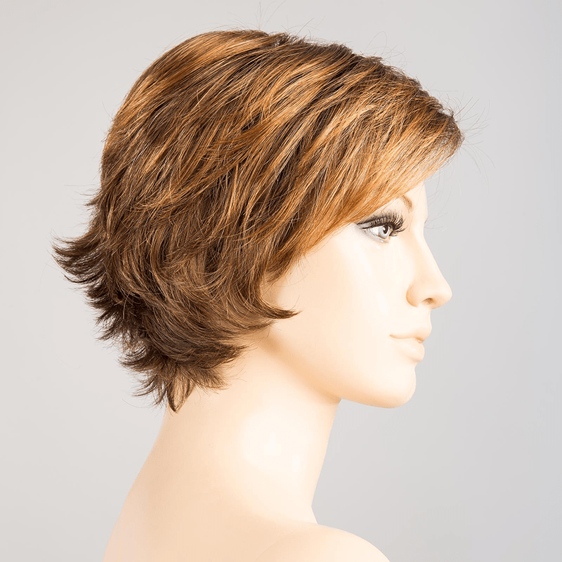 Date Large Wig by Ellen Wille | Synthethic Wig (Mono Crown) Ellen Wille Synthetic Hazelnut Mix / Front: 3.5" |  Crown: 4" |  Sides: 3" |  Nape: 2" / Large