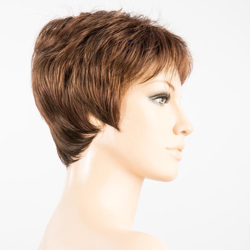 Debbie Wig by Ellen Wille | Synthetic Wig (Mono Crown) Ellen Wille Synthetic Hot Chocolate Mix / Front: 3” |  Crown: 4” |  Sides: 2” |  Nape: 1.5” / Petite