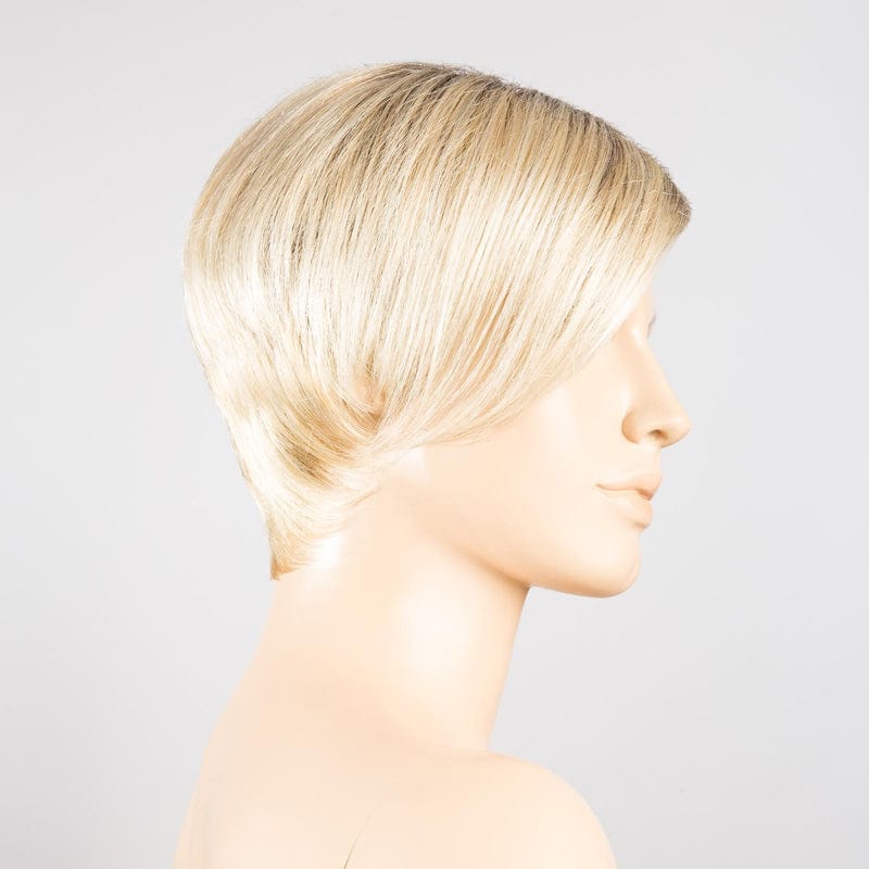 Disc Wig by Ellen Wille | Synthetic Wig (Mono Part) Ellen Wille Synthetic Champagne Rooted | Light Beige Blonde Medium Honey Blonde & Platinum Blonde Blend w/ Dark Roots