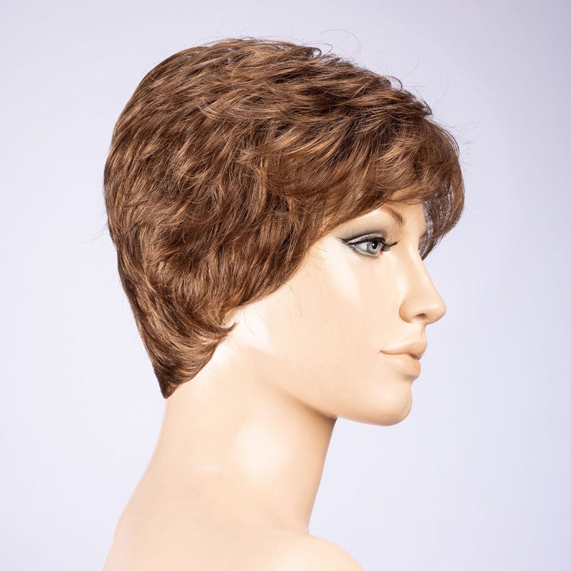 Dot Wig by Ellen Wille | Synthetic Wig (Mono Crown) Ellen Wille Synthetic Mocca Mix | Medium Brown Light Brown & Light Auburn blend / Front: 2.5” | Crown: 2.5” | Sides: 1.5” | Nape: 1.5” / Petite / Average