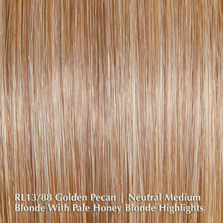 Editor's Pick Elite by Raquel Welch | Heat Friendly Synthetic | Lace Front Wig (Mono Top) Raquel Welch Heat Friendly Synthetic RL13/88 Golden Pecan / Front: 4.5" | Crown: 10" | Side: 8" | Back: 9" | Nape: 3.75" / Average