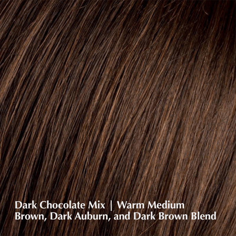 Effect Hair Topper by Ellen Wille | Synthetic Ellen Wille Hair Toppers Dark Chocolate Mix / 7" - 11.5" / Base Size:  7” x 6.5”