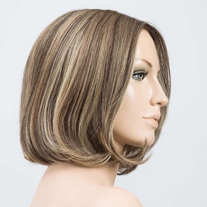 Elegance Wig by Ellen Wille | Human Hair/Synthetic Blend Lace Front Wig (Double Mono Top) Ellen Wille Heat Friendly | Human Hair Blend Dark Sand Rooted / Front: 7" | Crown: 10"| Sides: 8" | Nape: 3.25" / Petite / Average