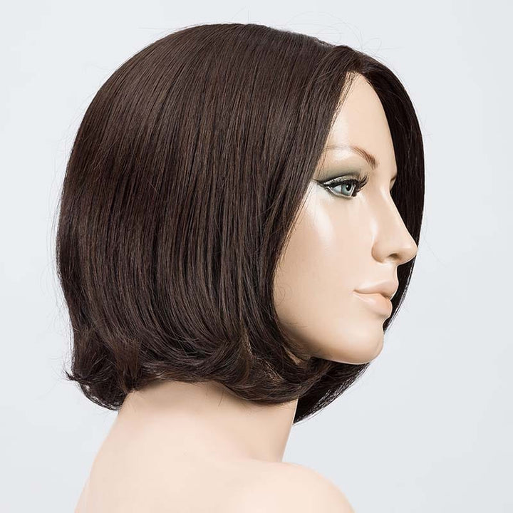 Elegance Wig by Ellen Wille | Human Hair/Synthetic Blend Lace Front Wig (Double Mono Top) Ellen Wille Heat Friendly | Human Hair Blend Espresso Mix / Front: 7" | Crown: 10"| Sides: 8" | Nape: 3.25" / Petite / Average
