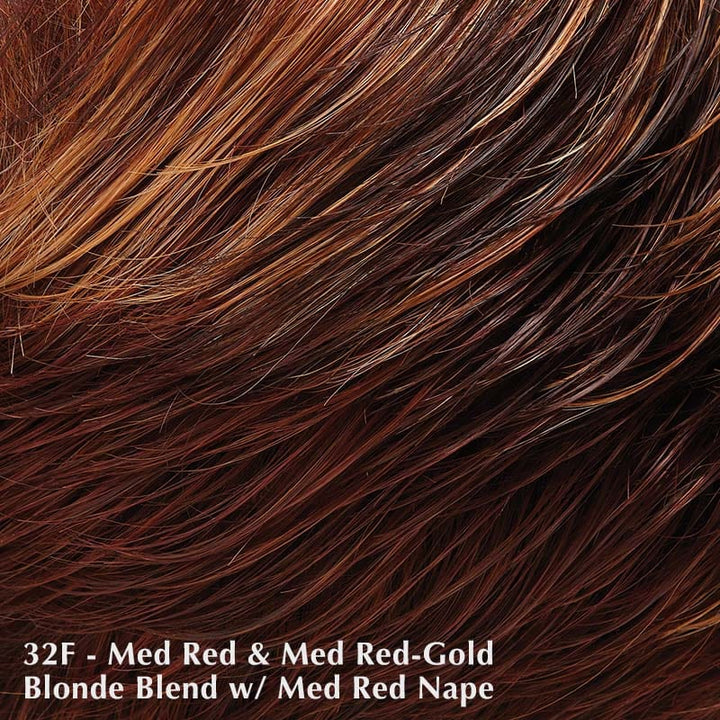Elisha Petite Wig by Jon Renau | Synthetic Lace Front Wig (100% Hand Tied) Jon Renau Synthetic 32F Cherry Creme / Bang: 8.25" | Crown 5" | Sides: 6" | Nape: 1.5" / Petite