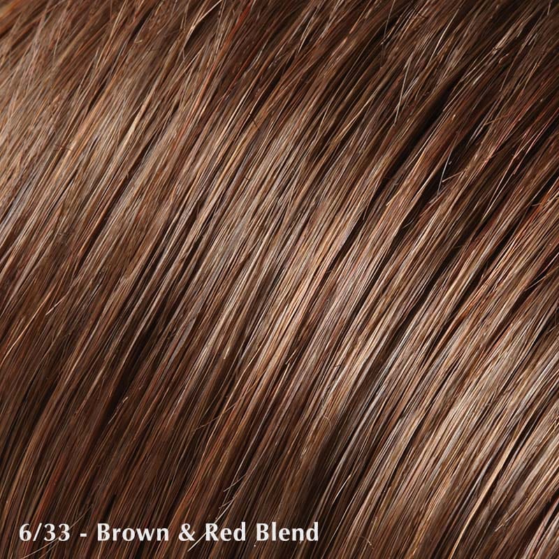 Elisha Wig by Jon Renau | Synthetic Lace Front Wig (Hand Tied) Jon Renau Synthetic 6/33 Raspberry twist / Bang: 8" | Crown 6" | Sides: 5" | Nape: 1.5" / Average