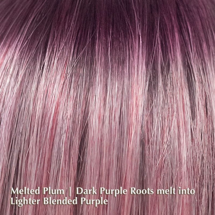 Elliot Wig by Noriko | Synthetic Wig (Basic Cap) Noriko Synthetic Melted Plum | / Bang: 3.93” | Crown: 9.84” | Nape: 14.17” | Back: 13” / Average