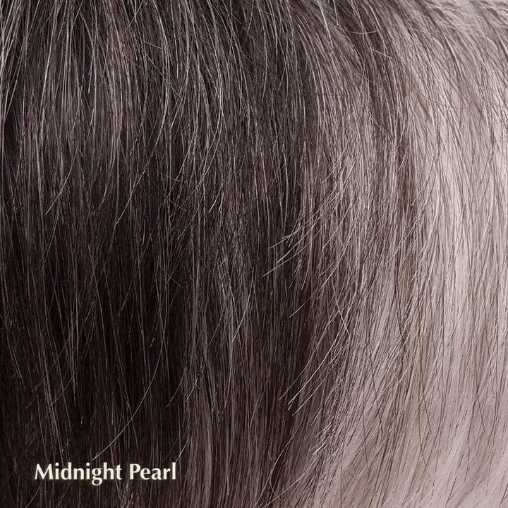 Eva Wig by Noriko | Synthetic Wig (Basic Cap) Noriko Synthetic Midnite Pearl | / Front: 5" | Crown: 4.5" | Nape: 2" / Petite / Average