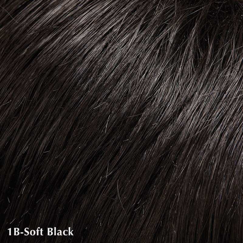 Evan Wig by Jon Renau | Synthetic Lace Front Wig (Mono Crown) Jon Renau Synthetic 1B Hot Fudge / Bang: 5" | Crown 5.25" | Sides: 2" | Nape: 1.75" / Average