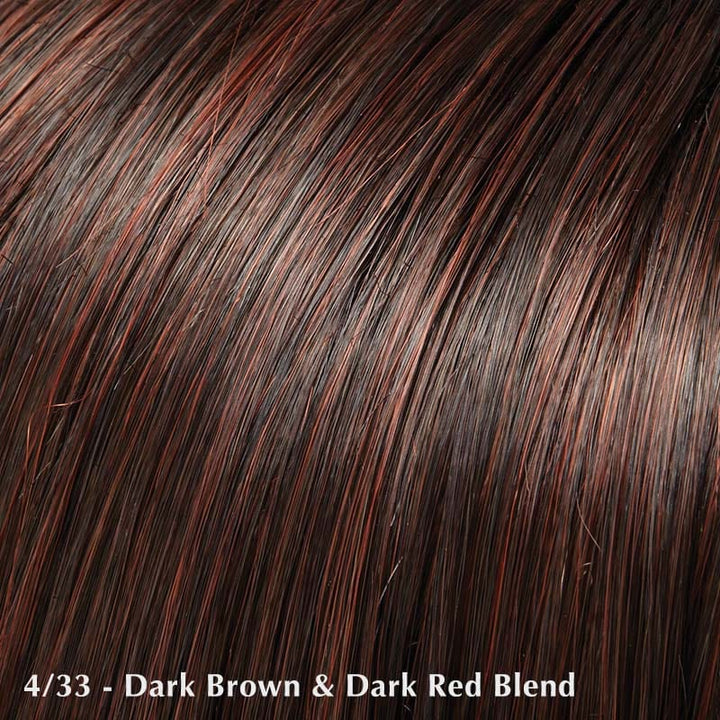 Evan Wig by Jon Renau | Synthetic Lace Front Wig (Mono Crown) Jon Renau Synthetic 4/33 Chocolate Raspberry truffle / Bang: 5" | Crown 5.25" | Sides: 2" | Nape: 1.75" / Average