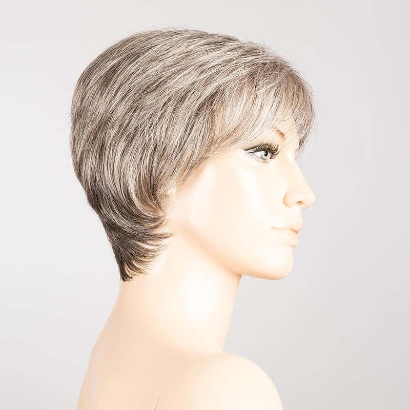 Ever Mono Wig by Ellen Wille | Synthetic Lace Front Wig (Mono Top) Ellen Wille Synthetic Salt/Pepper Mix / Front: 4" | Crown: 5" | Side: 2.25" | Nape: 2.0" / Petite / Average