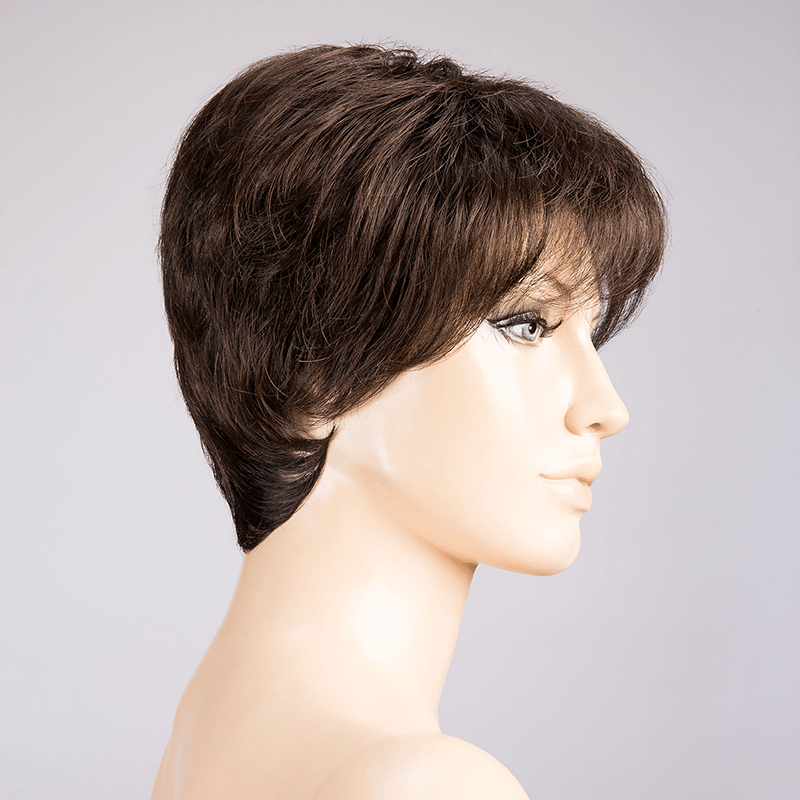 Fair Mono Wig by Ellen Wille | Synthetic Lace Front Wig (Mono Top) Ellen Wille Synthetic Espresso Mix / Front: 3.5" | Crown: 3" | Sides: 3.5" | Nape: 2.5" / Petite