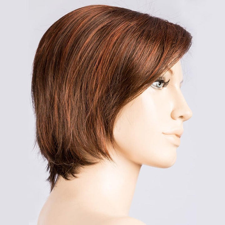 Fame by Ellen Wille | Synthetic Wig | Extended Lace Front (Mono Part) Ellen Wille Synthetic Auburn Mix | / Front: 4" | Crown: 6" | Sides: 4" | Nape: 3.5" / Petite / Average