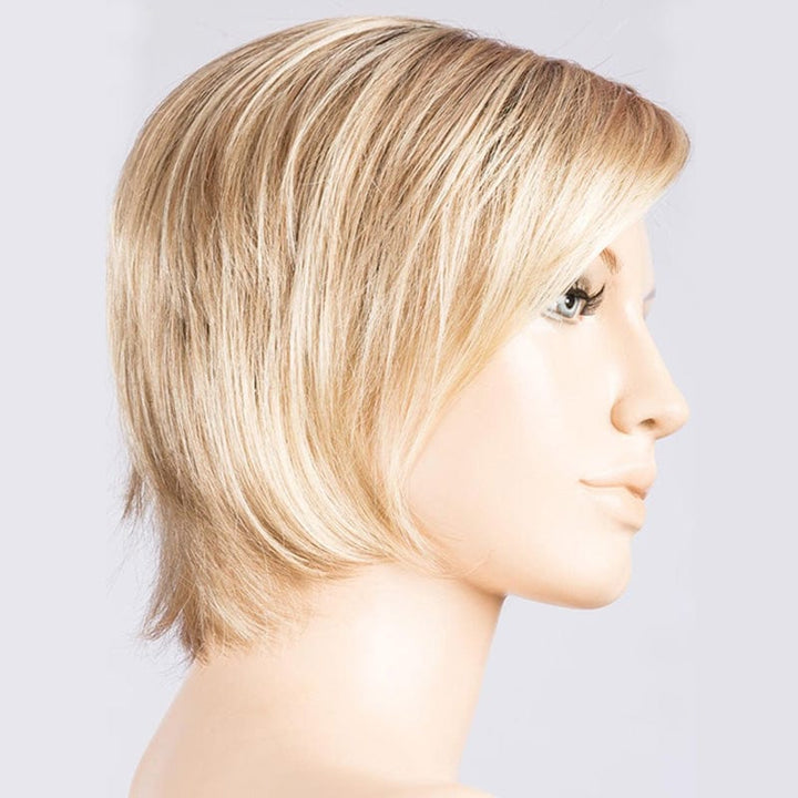 Fame by Ellen Wille | Synthetic Wig | Extended Lace Front (Mono Part) Ellen Wille Synthetic Champagne Rooted | / Front: 4" | Crown: 6" | Sides: 4" | Nape: 3.5" / Petite / Average