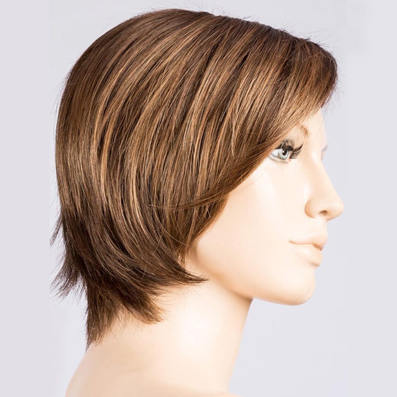 Fame by Ellen Wille | Synthetic Wig | Extended Lace Front (Mono Part) Ellen Wille Synthetic Mocca Rooted | / Front: 4" | Crown: 6" | Sides: 4" | Nape: 3.5" / Petite / Average