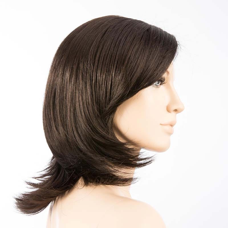 Ferrara Wig by Ellen Wille | Synthetic Lace Front Wig (Mono Part) Ellen Wille Synthetic Dark Brown Mix / Front: 5.5" | Crown: 8" | Sides: 8" | Nape: 8" / Petite / Average