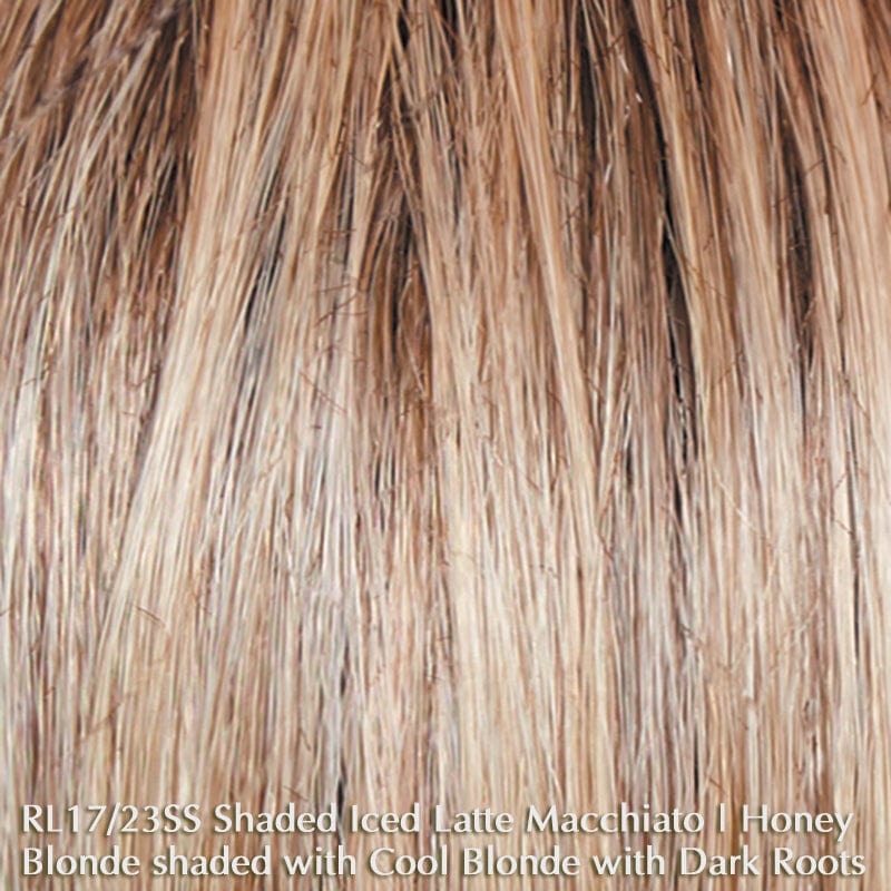 Fierce & Focused Wig by Raquel Welch | Heat Friendly Synthetic Raquel Welch Synthetic RL17/23SS Iced Latte Macchiato / Bang 3.5" | Crown 3" | Nape 3" | Side 3.5" | Back 3" / Average