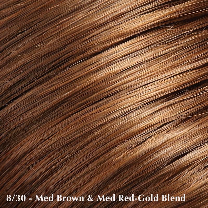 Fiery Wig by Jon Renau | Heat Friendly | Synthetic Lace Front Wig (Mono Top) Jon Renau Heat Friendly Synthetic 8/30 Cocoa Twist / Bang: 8" | Crown: 14" | Sides: 12.5" | Nape: 10.5" / Average