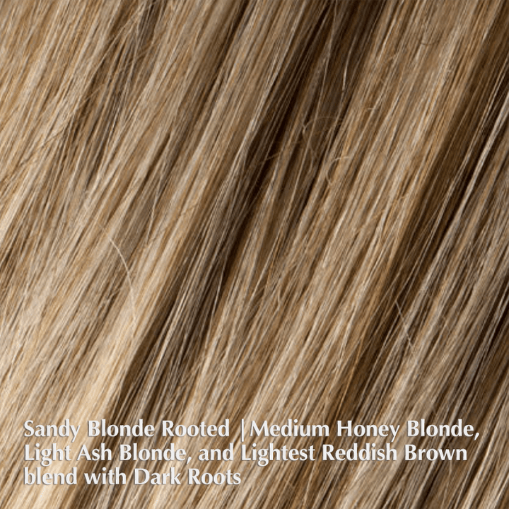 Fill In Hair Piece by Ellen Wille | Remy Human Hair Topper with Lace Front (Mono Base) Ellen Wille Remy Human Hair Sandy Blonde Rooted / 9.5" - 12.5" / Base Size: 3.5" - 5"