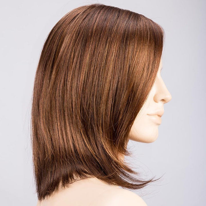 Flirt Wig by Ellen Wille | Extended Lace Front Synthetic Wig (Mono Part) Ellen Wille Synthetic Cinnamon Brown Mix / Front: 8" | Crown: 11.5"|  Sides: 7" |  Nape: 4" / Petite