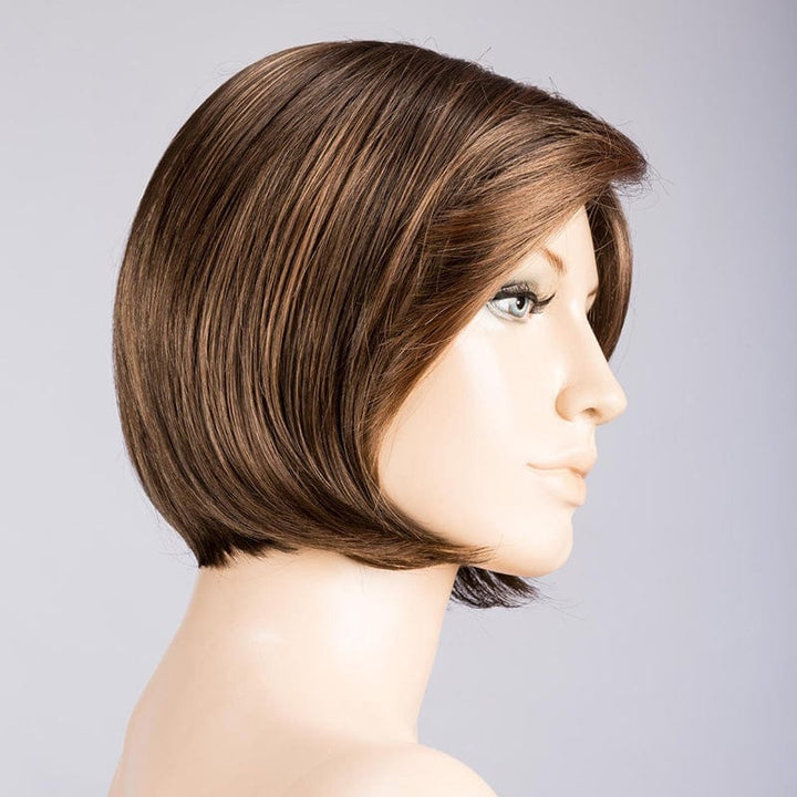 Fresh Wig by Ellen Wille | Synthetic Wig (Mono Part) Ellen Wille Synthetic Chocolate Rooted / Front: 3.5" | Crown: 6.5" | Sides: 6.5" | Nape: 1.25" / Petite