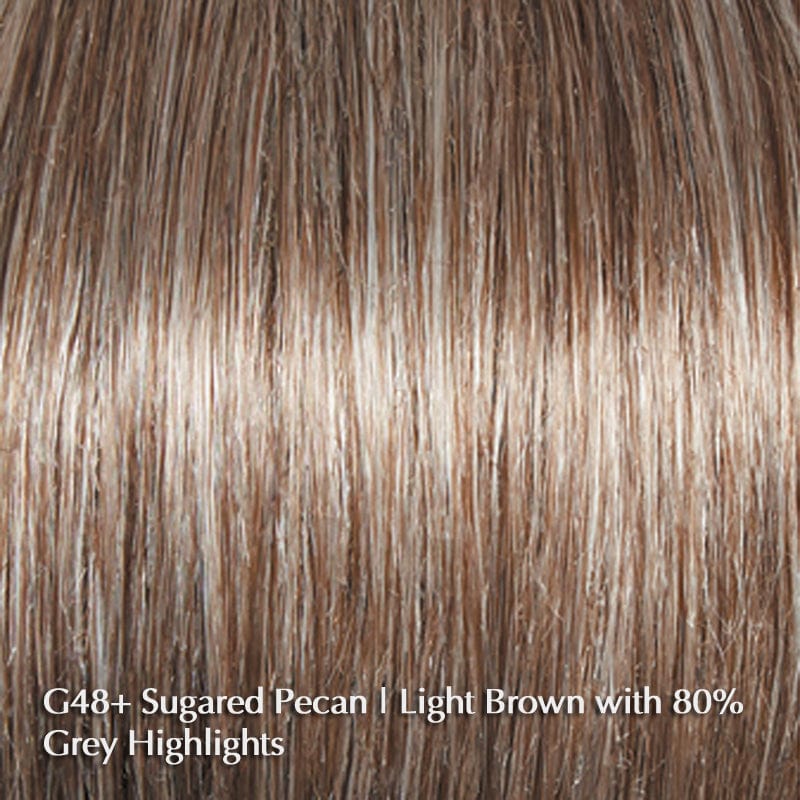 Gala Large Wig by Gabor | Synthetic Wig (Basic Cap) Gabor Synthetic G48+ Sugared Pecan / Front: 4 1/2" | Crown: 5" | Sides: 1 1/2" | Back: 3 3/4" | Nape: 3" / Large