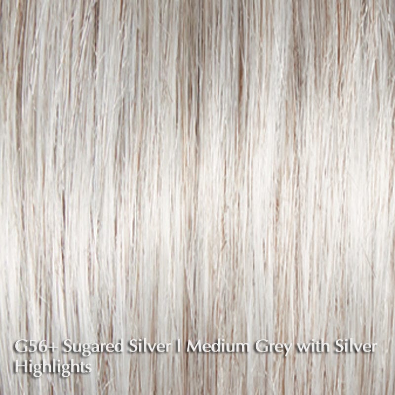 Gala Large Wig by Gabor | Synthetic Wig (Basic Cap) Gabor Synthetic G56+ Sugared Silver / Front: 4 1/2" | Crown: 5" | Sides: 1 1/2" | Back: 3 3/4" | Nape: 3" / Large
