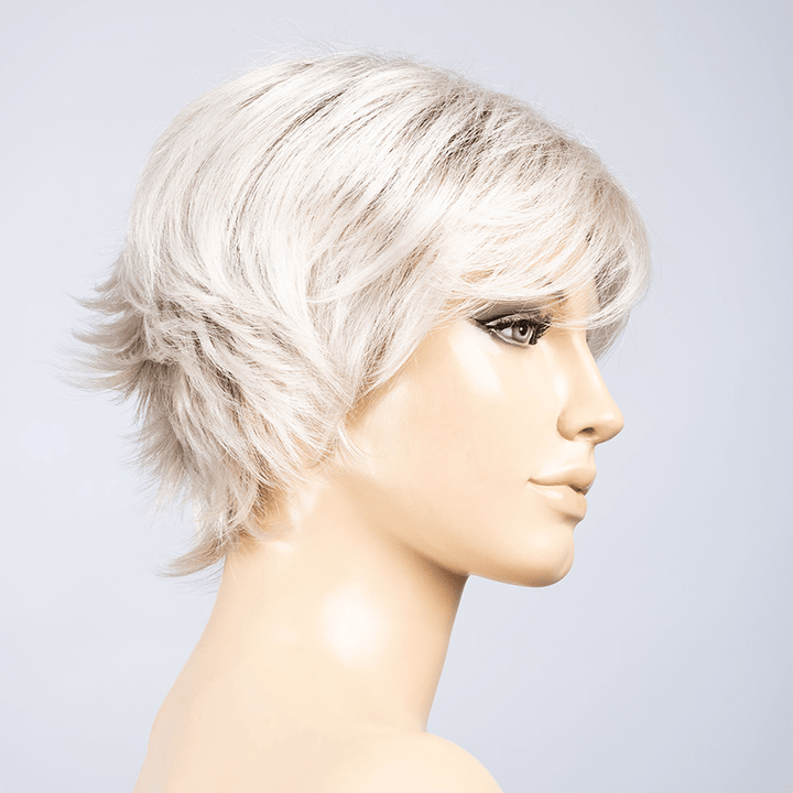 Gilda Mono Wig by Ellen Wille | Synthetic Lace Front Wig (Mono Top) Ellen Wille Synthetic Ice Blonde Shaded / Front: 4.5" | Crown: 5" | Sides: 3" | Nape: 2.25" / Petite