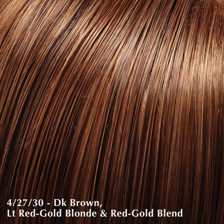 Gisele Wig by Jon Renau | Synthetic Lace Front Wig (Mono Top) Jon Renau Synthetic 4/27/30  Brownie Blondies / Bang: 7" | Crown 12.75" | Sides: 11.5" | Nape: 13" / Average