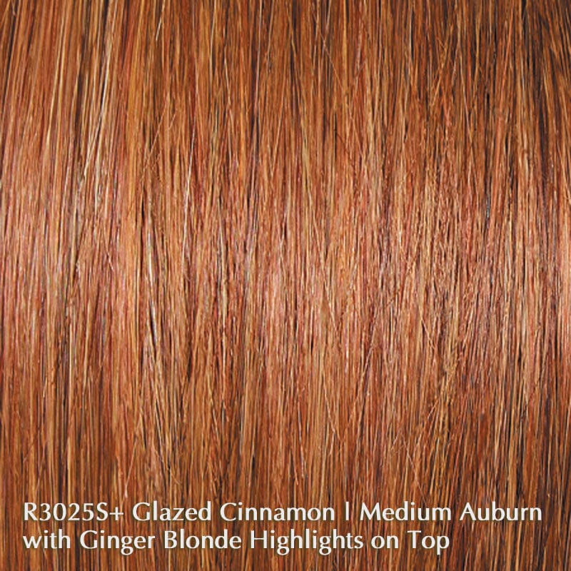 Glamour and More by Raquel Welch | Remy Human Hair | Lace Front Wig (Hand-Tied) Raquel Welch Remy Human Hair R3025S+ Glazed Cinnamon / Front: 17" | Crown: 21" | Side: 19" | Back: 20" | Nape: 18" / Average