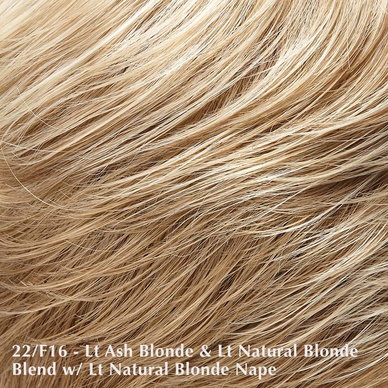 Haute Wig by Jon Renau | Heat Friendly | Synthetic Lace Front Wig (Mono Part) Jon Renau Heat Friendly Synthetic 22F16 Pina Colada / Bang: 11.5" | Crown: 12" | Sides: 8" | Nape: 4" / Average