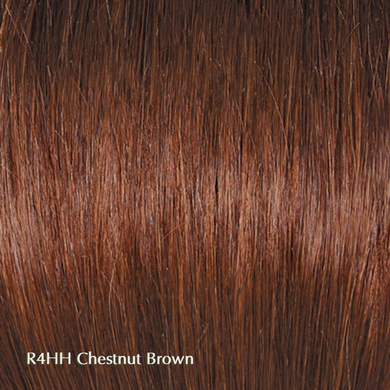 Headliner by Raquel Welch | Human Hair | Heat Friendly | Lace Front Wig (Hand-Tied) Raquel Welch Human Hair R4HH Chestnut Brown / Front: 10" | Crown: 11.25" | Side: 10" | Back: 10.5" | Nape: 8.5" / Average
