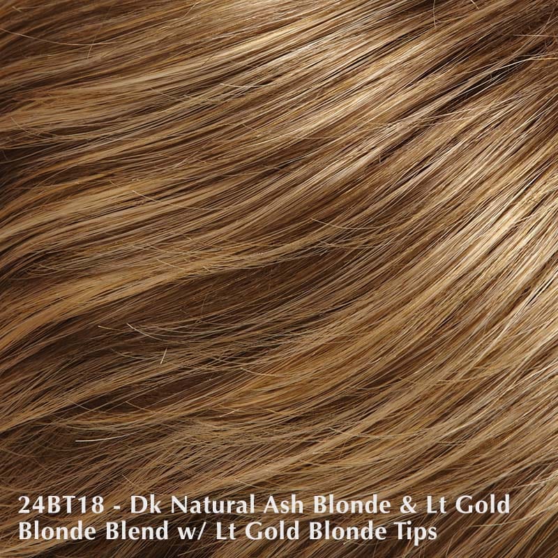 Heat Wig by Jon Renau | Heat Friendly | Synthetic Lace Front Wig (Basic Cap) Jon Renau Heat Friendly Synthetic 24BT18 Eclair / Bang: 4" | Crown: 7" | Sides: 5" | Nape: 14.5" / Average
