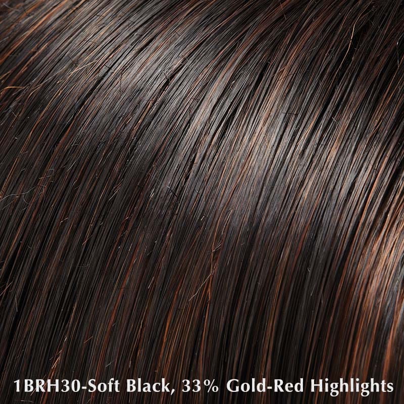 1BRH30 Dark Chocolate Cherry Ganache | Soft Black with 33% Gold-Red Highlights