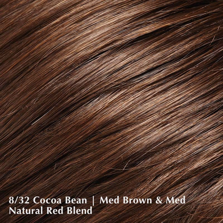 Jazz Mono by Jon Renau | Synthetic Wig (Mono Top) Jon Renau Synthetic 8/32 Cocoa Bean / Front: 4.5" | Crown: 5" | Sides: 3.75" | Nape: 2.75" / Average