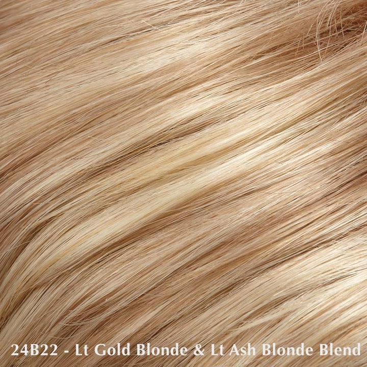 Julianne Lite Petite by Jon Renau | Synthetic Extended Lace Front Wig (Mono Top) Jon Renau Synthetic 24B22 Creme Brulee / Bang: 10" | Crown: 11.5" | Side: 10.75" | Nape: 6" / Petite