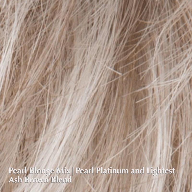 Just Hair Topper by Ellen Wille | Heat Friendly | Synthetic Hair Topper (Hand-Tied) Ellen Wille Heat Friendly Synthetic Pearl Blonde Mix / 9" - 9.5" / Base Size:  3” x 5.5”