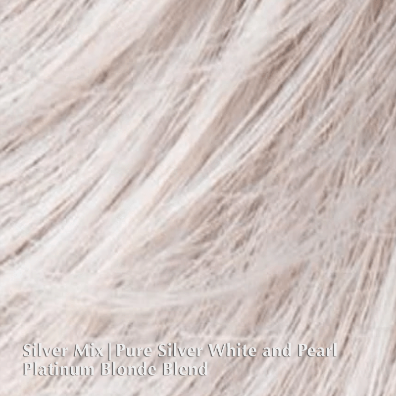 Just Hair Topper by Ellen Wille | Heat Friendly | Synthetic Hair Topper (Hand-Tied) Ellen Wille Heat Friendly Synthetic Silver Mix / 9" - 9.5" / Base Size:  3” x 5.5”