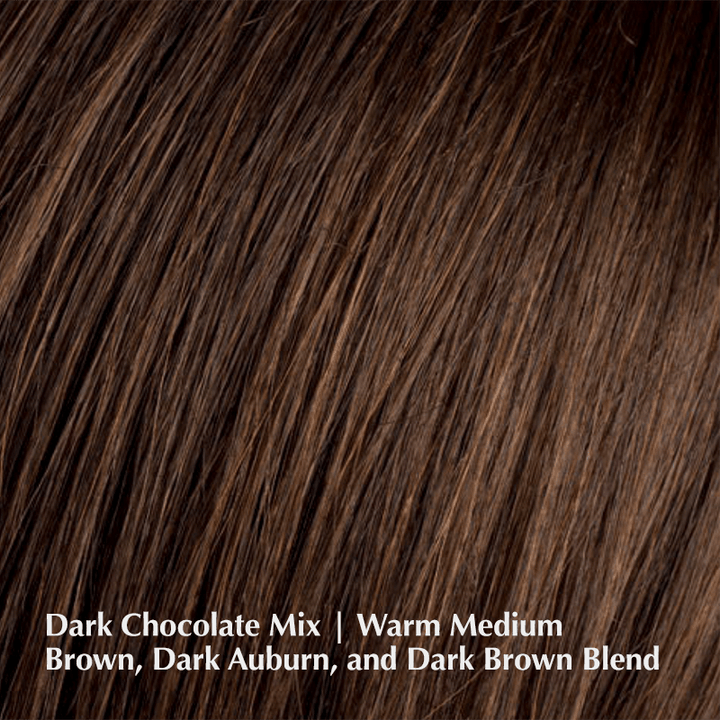 Just Nature Hair Topper by Ellen Wille | Remy Human Hair Lace Front Topper (Hand-Tied) Ellen Wille Remy Human Hair Chocolate Mix / 10.25" - 11" / Base Size: 5" x 3"