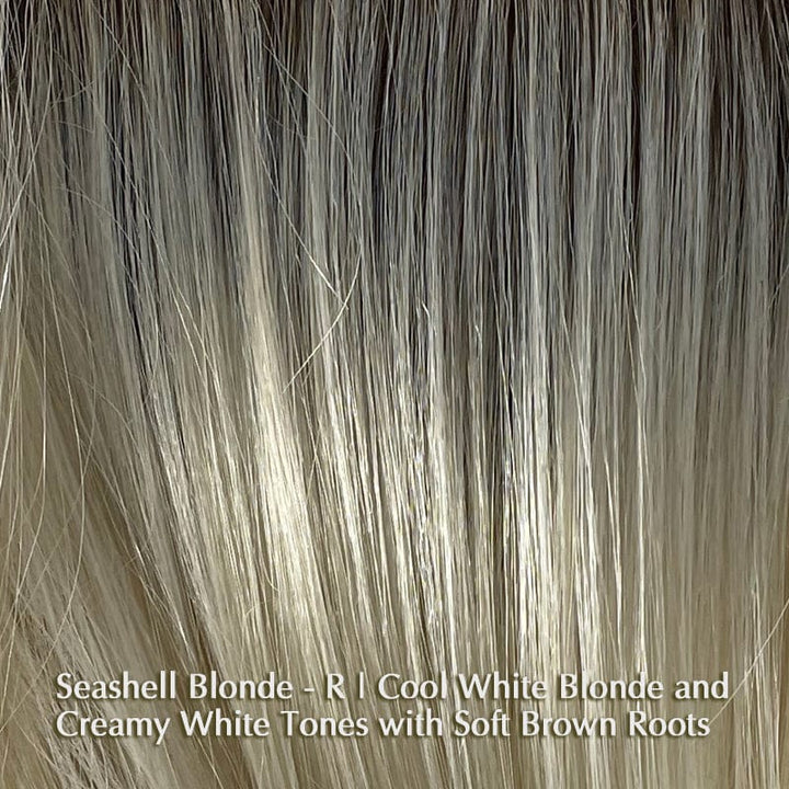 Levy Wig by Amore | Synthetic Wig (Mono Top) Amore Synthetic Seashell Blond-LR / Front: 5.1" | Side: 8.3" | Back: 7.9" | Crown: 8.3" | Nape: 7.9" / Average