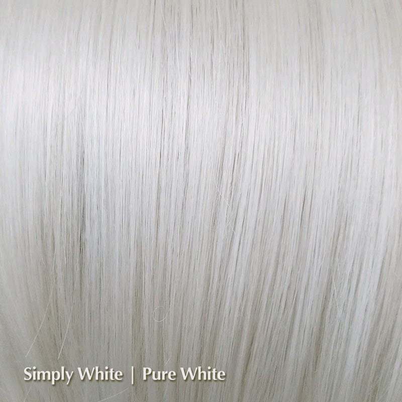 Levy Wig by Amore | Synthetic Wig (Mono Top) Amore Synthetic Simply White / Front: 5.1" | Side: 8.3" | Back: 7.9" | Crown: 8.3" | Nape: 7.9" / Average