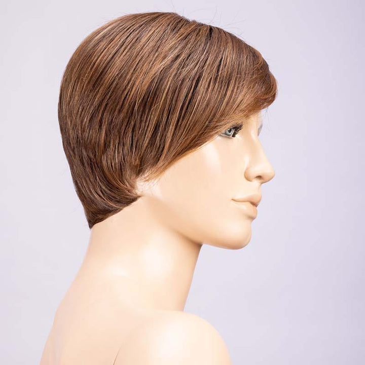 Link Wig by Ellen Wille | Heat Friendly Synthetic Lace Front Wig (Mono Part) Ellen Wille Heat Friendly Synthetic Chocolate Rooted / Front: 5.5" | Crown: 6" |  Sides: 1.75" | Nape: 1.75" / Petite / Average