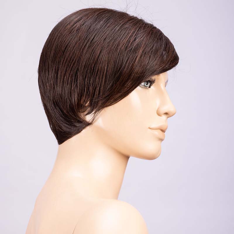 Link Wig by Ellen Wille | Heat Friendly Synthetic Lace Front Wig (Mono Part) Ellen Wille Heat Friendly Synthetic Dark Chocolate Mix / Front: 5.5" | Crown: 6" |  Sides: 1.75" | Nape: 1.75" / Petite / Average