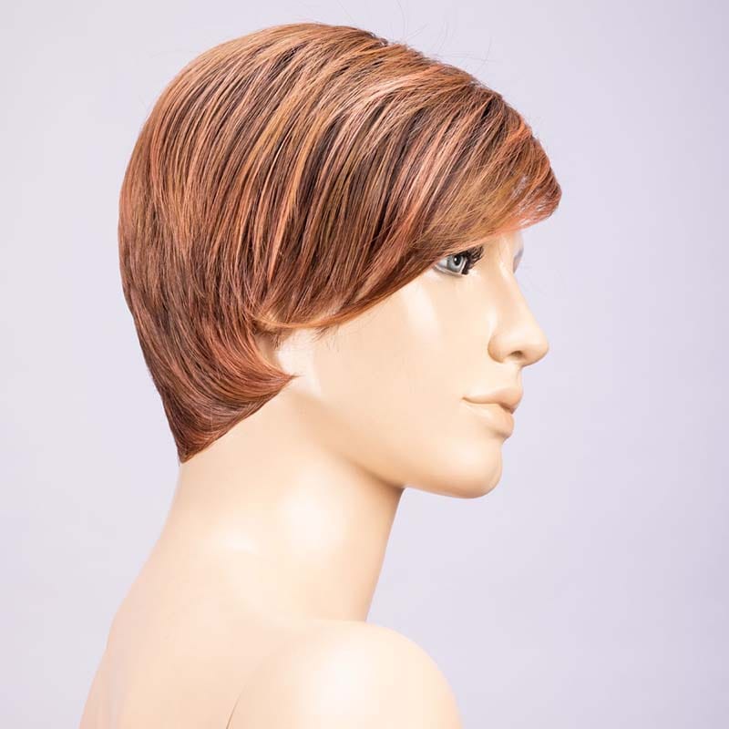 Link Wig by Ellen Wille | Heat Friendly Synthetic Lace Front Wig (Mono Part) Ellen Wille Heat Friendly Synthetic Rosewood Rooted / Front: 5.5" | Crown: 6" |  Sides: 1.75" | Nape: 1.75" / Petite / Average