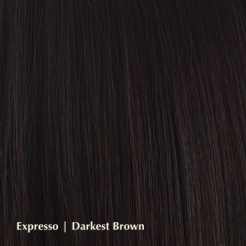 Malibu by Noriko | Synthetic Hair Topper (Mono Top) Noriko Hair Toppers Expresso | Darkest Brown / Fringe: 5.9” | Crown: 9.4” / Average