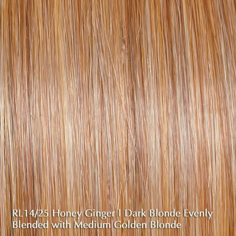 Mesmerized by Raquel Welch | Heat Friendly Synthetic | Lace Front Wig (100% Hand-Tied) Raquel Welch Heat Friendly Synthetic RL14/25 Honey Ginger / Front: 8" | Crown: 15.5" | Side: 13.5" | Back: 16" | Nape: 15" / Average