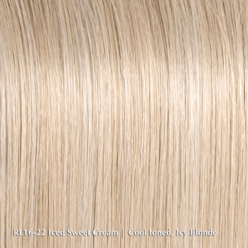 Mesmerized by Raquel Welch | Heat Friendly Synthetic | Lace Front Wig (100% Hand-Tied) Raquel Welch Heat Friendly Synthetic RL16/22 Iced Sweet Cream / Front: 8" | Crown: 15.5" | Side: 13.5" | Back: 16" | Nape: 15" / Average