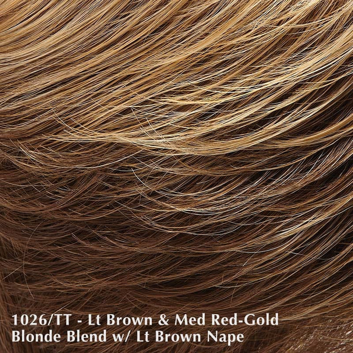 Mila Petite Wig by Jon Renau | Synthetic Lace Front Wig (Mono Top) Jon Renau Synthetic 10/26TT Fortune Cookie / Bang: 11" | Crown 13" | Sides: 11" | Nape: 7" / Petite